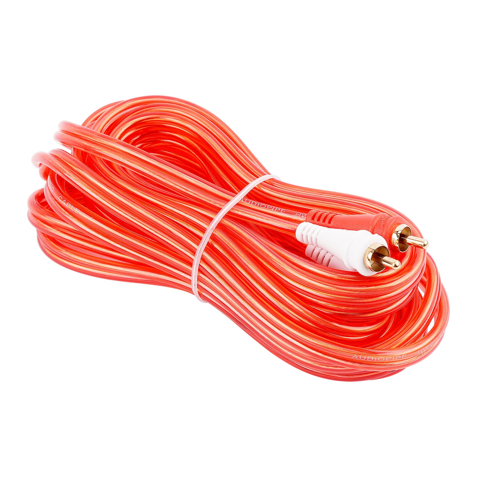 17FT Oxygen Free RCA Audio Cable With Right Angle (BMV-GRA-17), 10-Pack (10 Individual Cables)