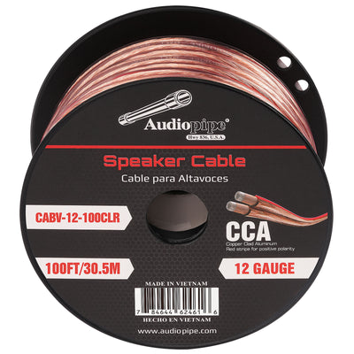 100FT 12AWG Speaker Cable (CABV-12-100CLR)