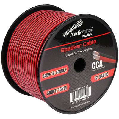 500FT 12AWG Speaker Cable (CABV-12-500BLK)