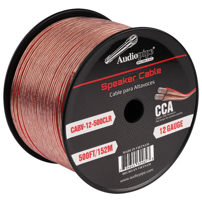 500FT 12AWG Speaker Cable (CABV-12-500CLR)