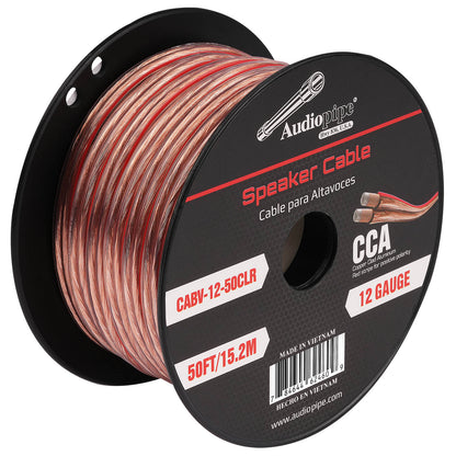 50FT 12AWG Speaker Cable (CABV-12-50CLR)