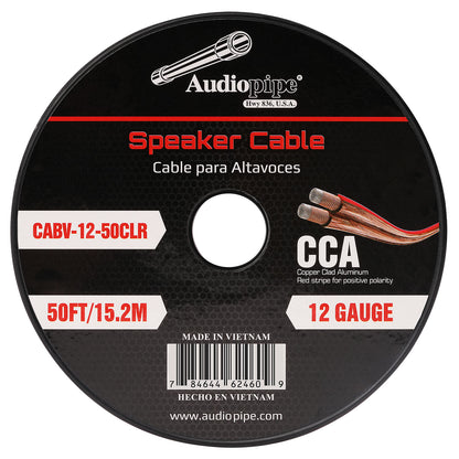 50FT 12AWG Speaker Cable (CABV-12-50CLR)