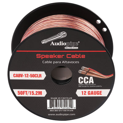 50FT 12AWG Speaker Cable (CABV-12-50CLR)