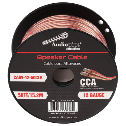 50FT 12AWG Speaker Cable (CABV-12-50CLR)