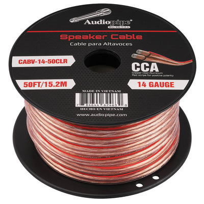 50FT 14AWG Speaker Cable (CABV-14-50CLR)