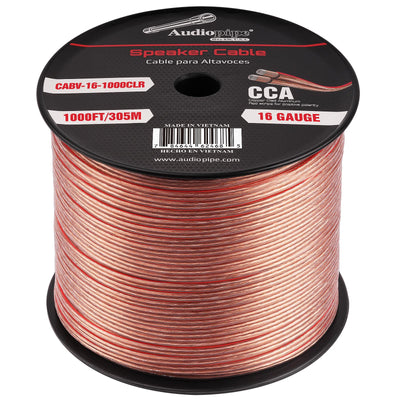 1000FT 16AWG Speaker Cable (CABV-16-1000CLR)