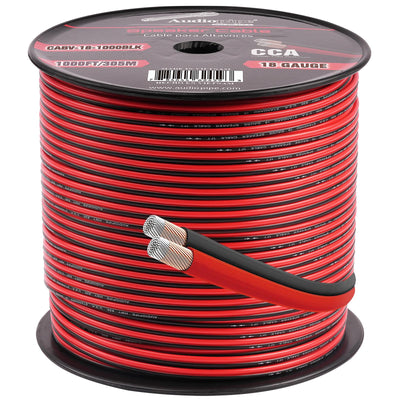 1000FT 18AWG Speaker Cable (CABV-18-1000BLK)