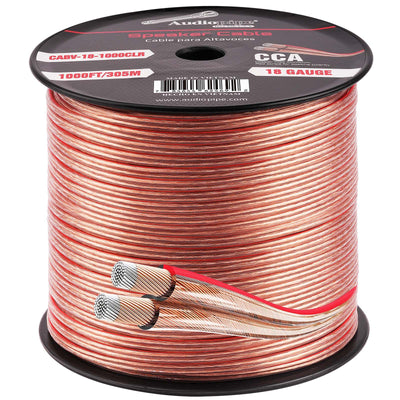 1000FT 18AWG Speaker Cable (CABV-18-1000CLR)
