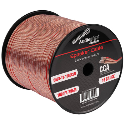 1000FT 18AWG Speaker Cable (CABV-18-1000CLR)