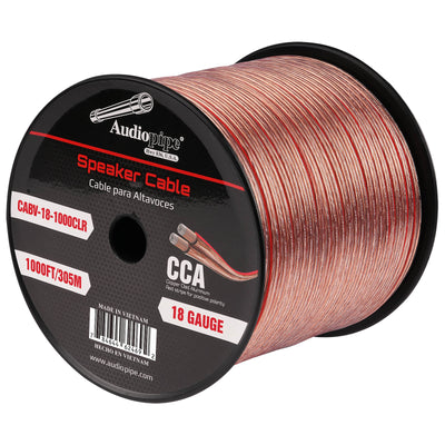 1000FT 18AWG Speaker Cable (CABV-18-1000CLR)