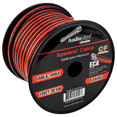 100FT 8AWG Speaker Cable (CABV-8-100 BLK)
