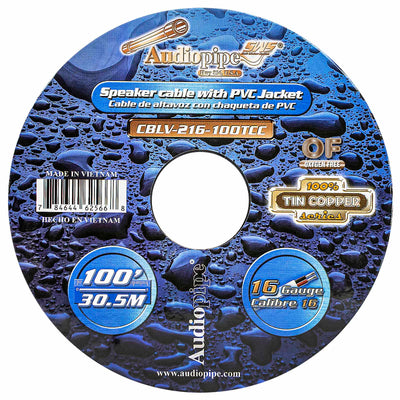 100FT 16AWG Speaker Cable with PVC Jacket (CBLV-216-100TCC)