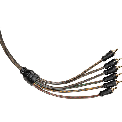 3Ft 6-Channel Interconnect Cable for Car Audio (CPP-MC3)