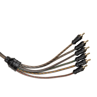 6Ft 6-Channel Interconnect Cable for Car Audio (CPP-MC6)