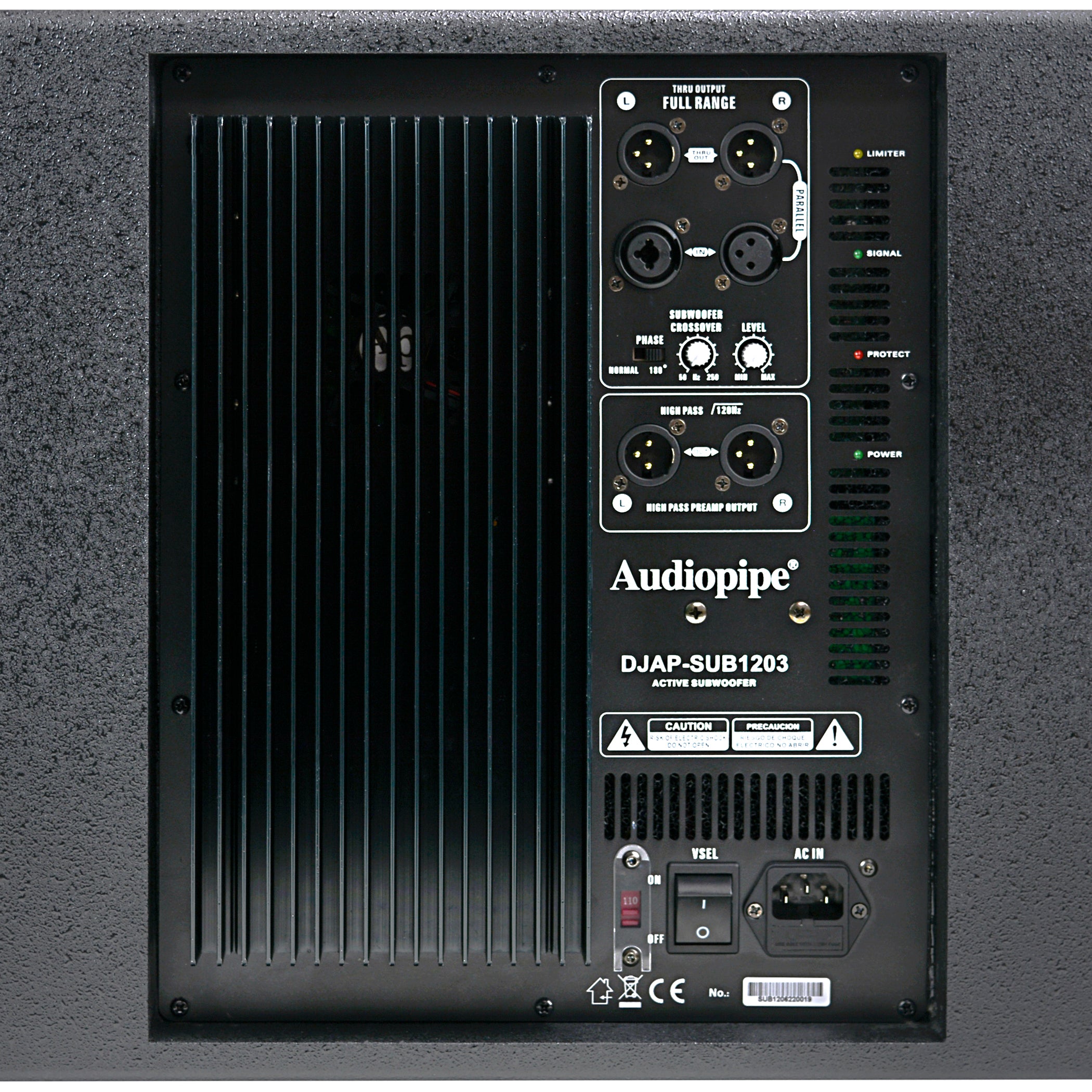 12” Professional Active Subwoofer (DJAP-SUB1203)