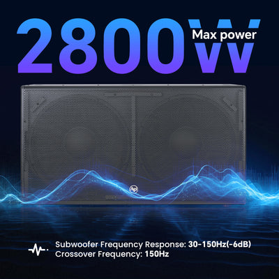 18“ Professional Passive Loudspeaker (DJAP-SUP18202D)