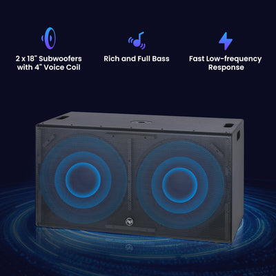18“ Professional Passive Loudspeaker (DJAP-SUP18202D)