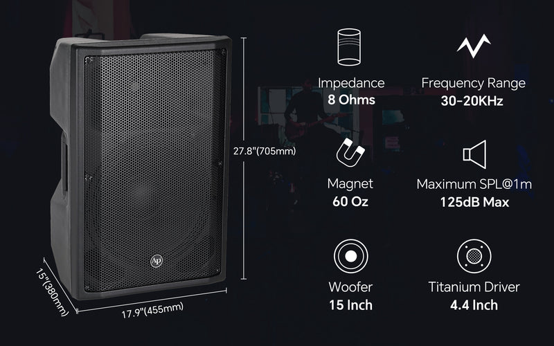 15” 2-Way Professional Passive Loudspeaker (DJAV-X15)