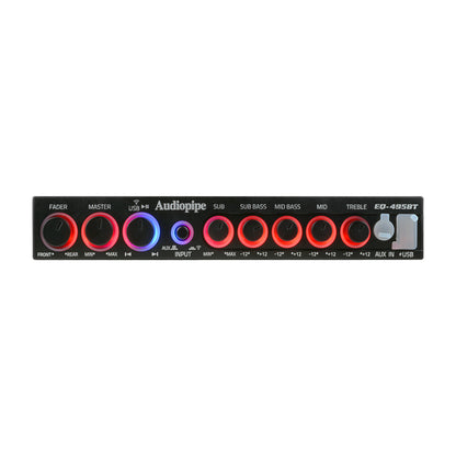 Audiopipe 4 Band Wireless Streaming Graphic Equalizer with USB and AUX (EQ-495BT)