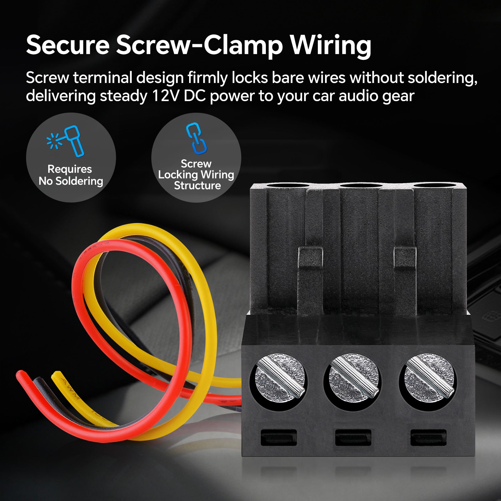 3-Pin 12V Molex Power Connector (EQ-CON-12V), Sold Individually