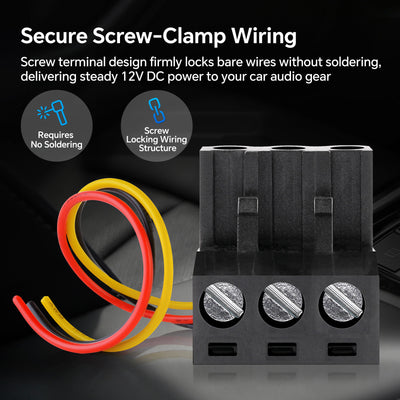 3-Pin 12V Molex Power Connector (EQ-CON-12V), Sold Individually