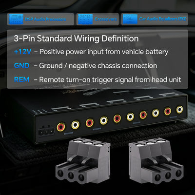 3-Pin 12V Molex Power Connector (EQ-CON-12V), Sold Individually