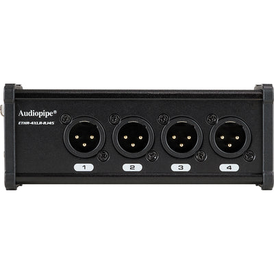 4 Channel DMX Over Network Cable Extender (ETHR-4XLR-RJ45)