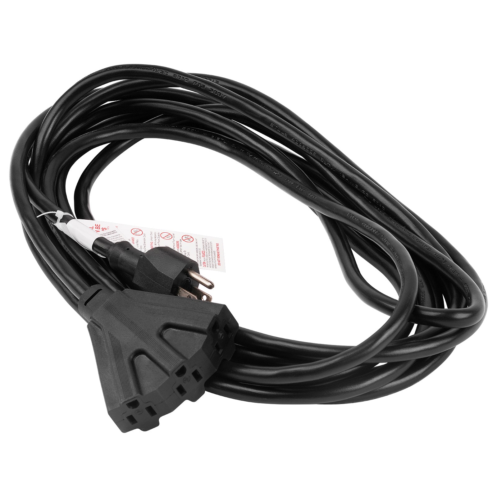 25Ft 3-Outlet Heavy Duty Extension Cord (EX-PRO312-25BLK)