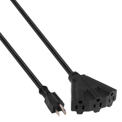 50Ft 3-Outlet Heavy Duty Extension Cord (EX-PRO312-50BLK)