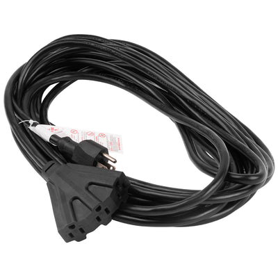 50Ft 3-Outlet Heavy Duty Extension Cord (EX-PRO312-50BLK)