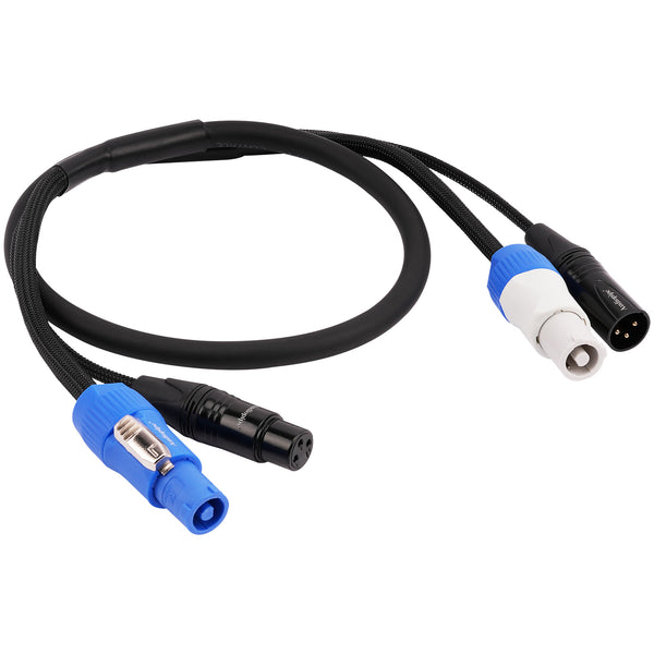 3Ft DMX Extension Cable with Power and XLR Connectors (EX-PWC-DMX-3)