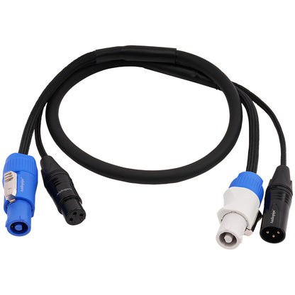 3Ft DMX Extension Cable with Power and XLR Connectors (EX-PWC-DMX-3)