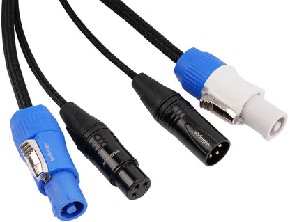 3Ft DMX Extension Cable with Power and XLR Connectors (EX-PWC-DMX-3)