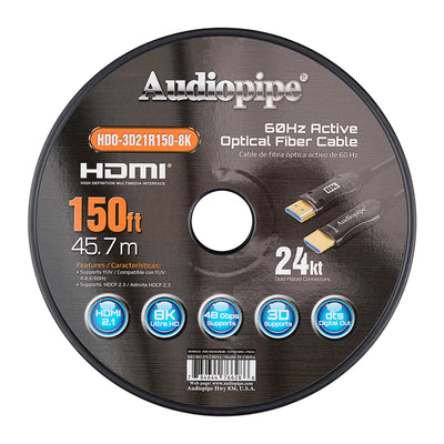 150Ft 8K Active Optical Fiber HDMI Cable (HDO-3D21R150-8K)