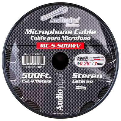 500 Ft Microphone Cable with Woven Jacket (MC-5-500WV)