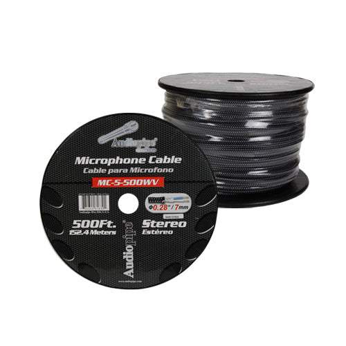 500 Ft Microphone Cable with Woven Jacket (MC-5-500WV)