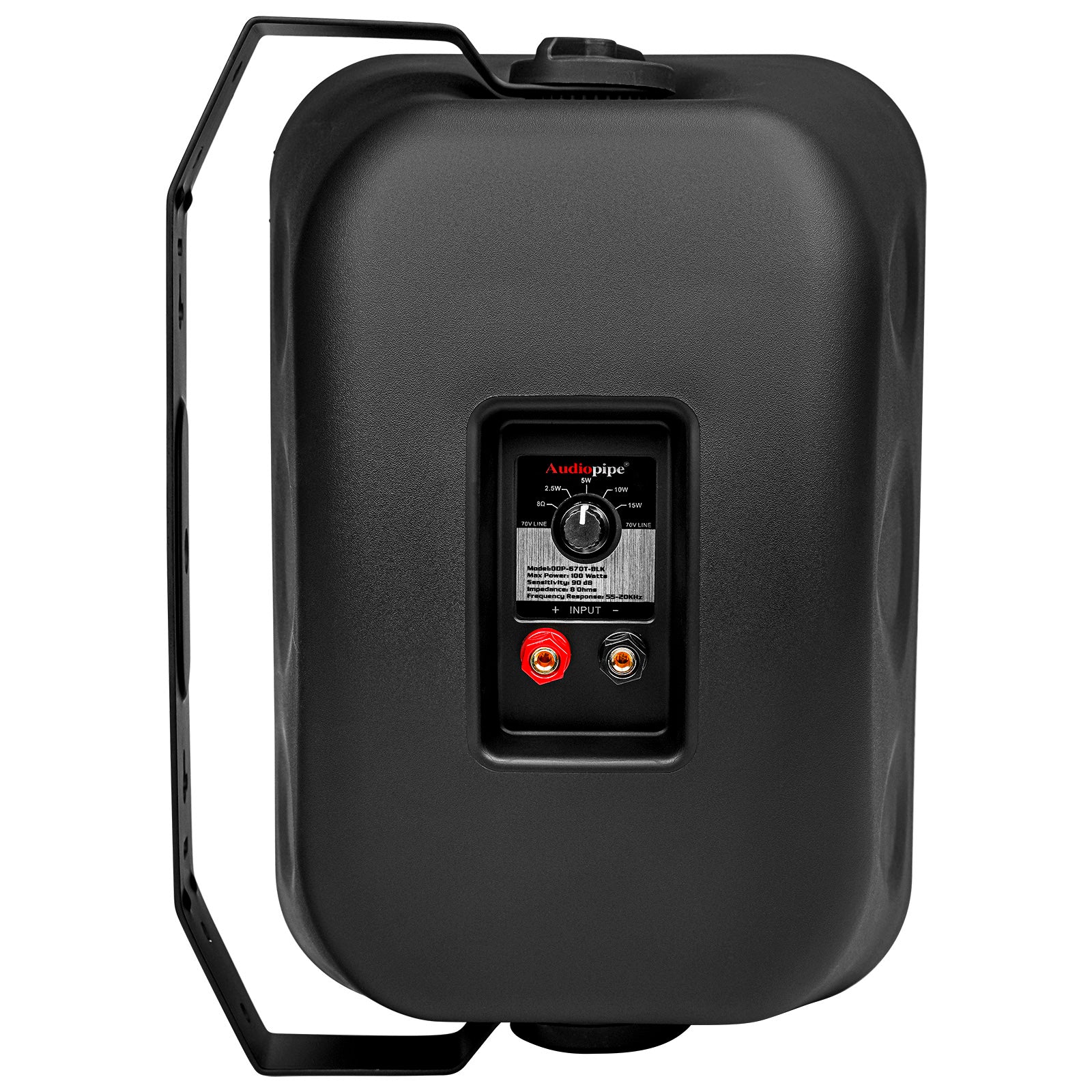 6.5” 2-Way Weatherproof Professional Monitor Speaker (ODP-670T-BLK), Sold individually