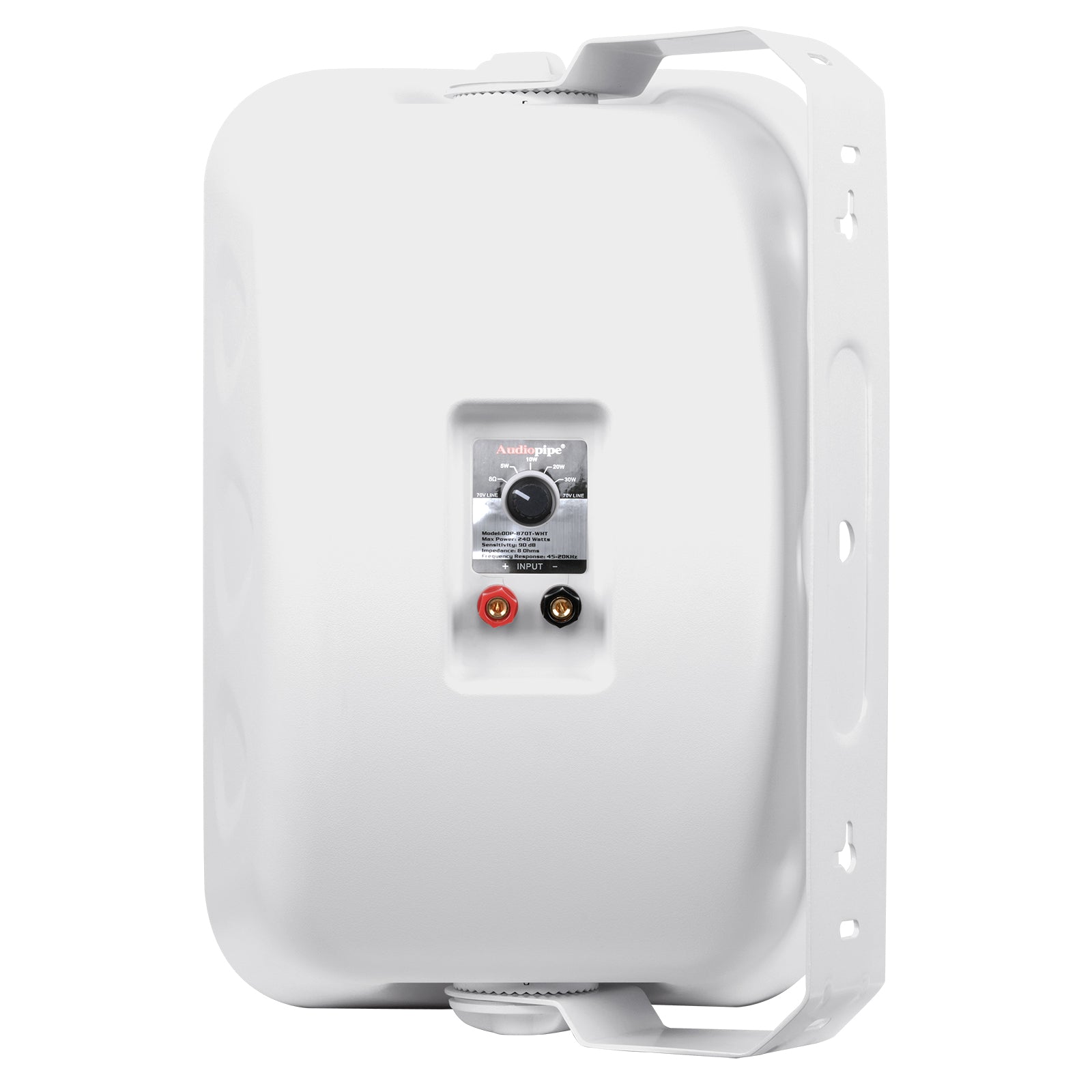 8” 2-Way Weatherproof Professional Monitor Speaker (ODP-870T-WHT), Sold individually