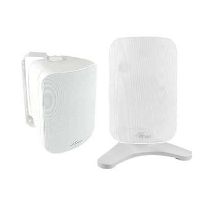 ABS Table-top Indoor/Outdoor Speaker Stand (ODP-BASE1-WHT), Sold in pairs