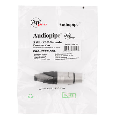 3 Pin XLR Female Connector (PRA-3FXX-NKL)