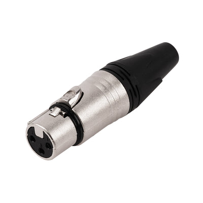 3 Pin XLR Female Connector (PRA-3FXX-NKL)