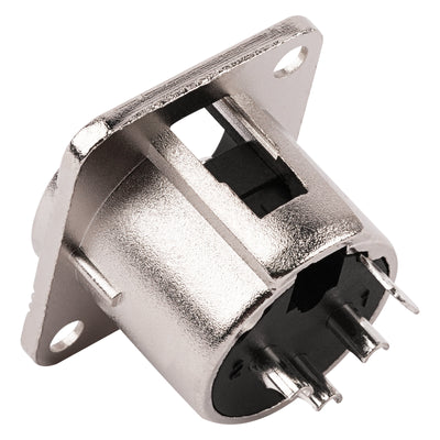 3 PIN XLR Male Chassis Socket (PRA-3MD-NKL)