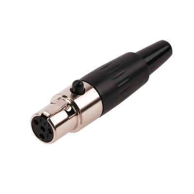 4 Pin Mini XLR Female Connector (PRA-4MINI-XLR）