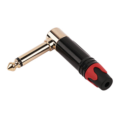 6.35mm Mono Right Angle Plug (PRA-63RA-MBG)