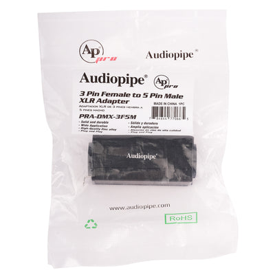 3 Pin Female to 5 Pin Male XLR Adapter (PRA-DMX-3F5M)