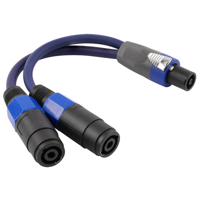 Male Quick Disconnect splitter to dual Female Quick Disconnect (PRA-SPKN-Y-M2F)