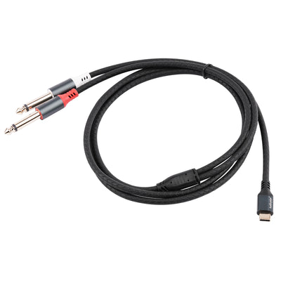 PRAC-TYC2X635 USB-C to 2 6.35mm Audio Cable