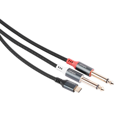 PRAC-TYC2X635 USB-C to 2 6.35mm Audio Cable