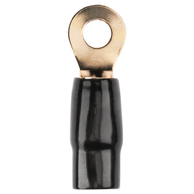 0AWG Gold Plated Ring Terminal, Black (PTRX-0BLK)