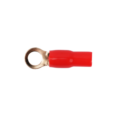 4AWG Gold Plated Ring Terminal, Red (PTRX-4RED)